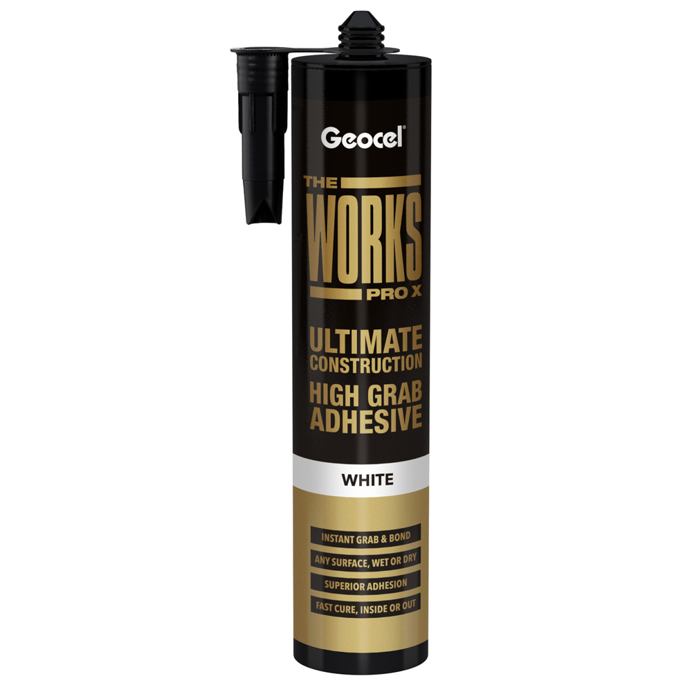 Geocel The Works Pro X High Grab Adhesive - 290ml - White